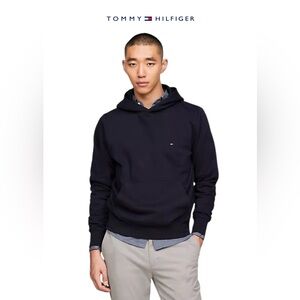 Tommy Hilfiger EUC Men’s Hooded Sweatshirt Navy Blue XL
